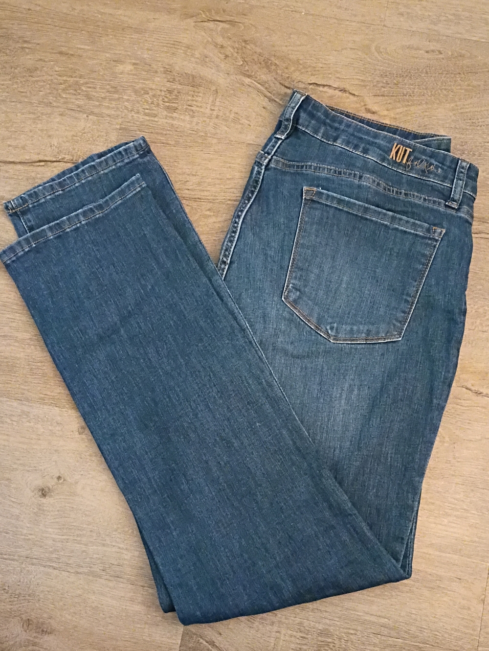Kut from the Kloth Blue Straight-Leg Jeans